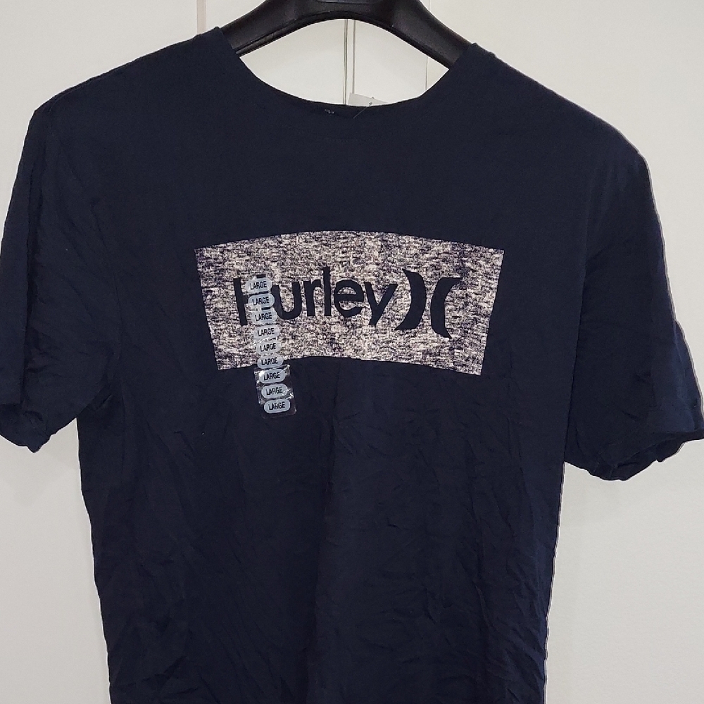 Hurley Men's Dark Blue Graphic Tee